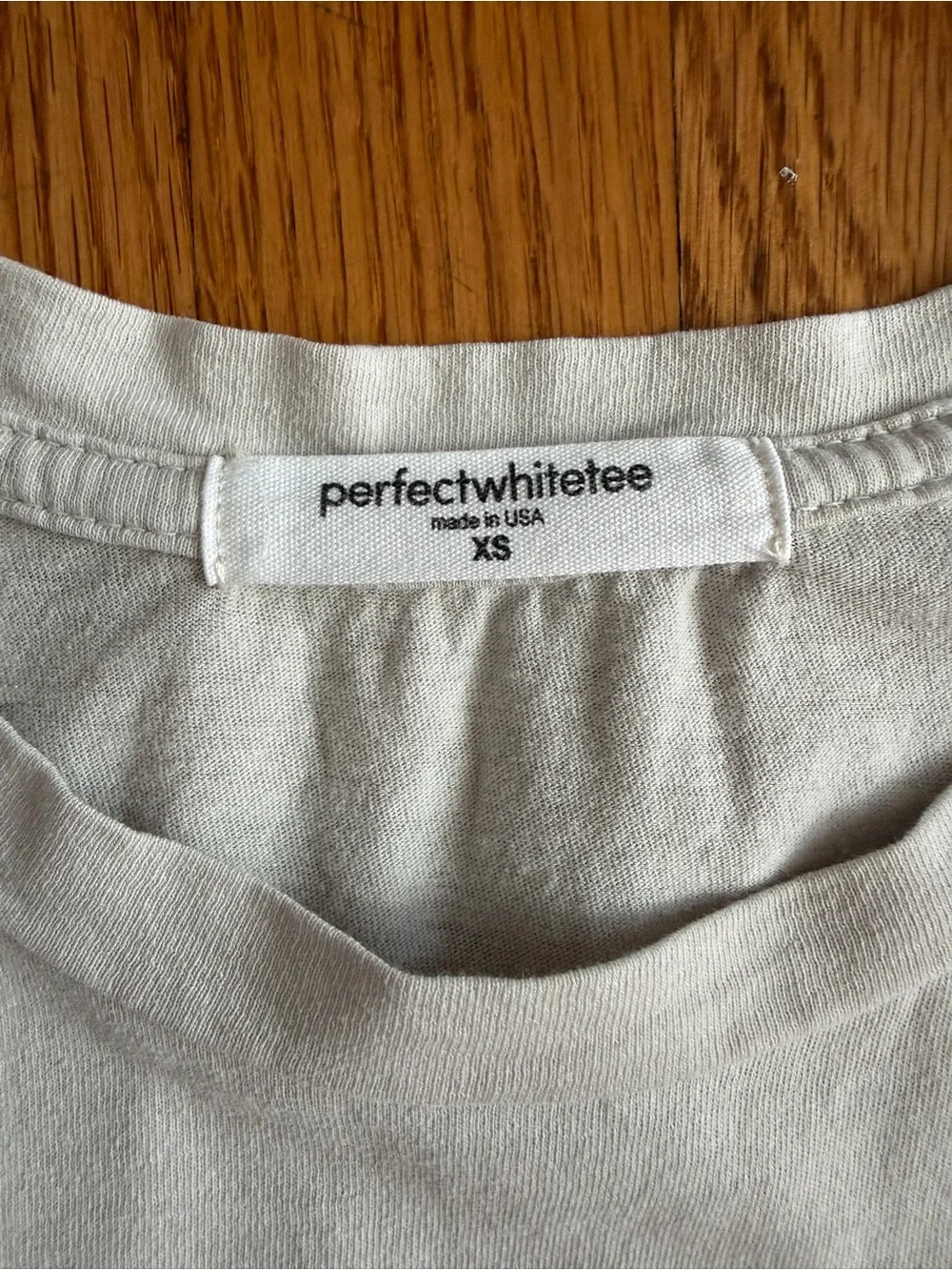 Perfect white tee off white crop tshirt XS - Picture 4 of 8